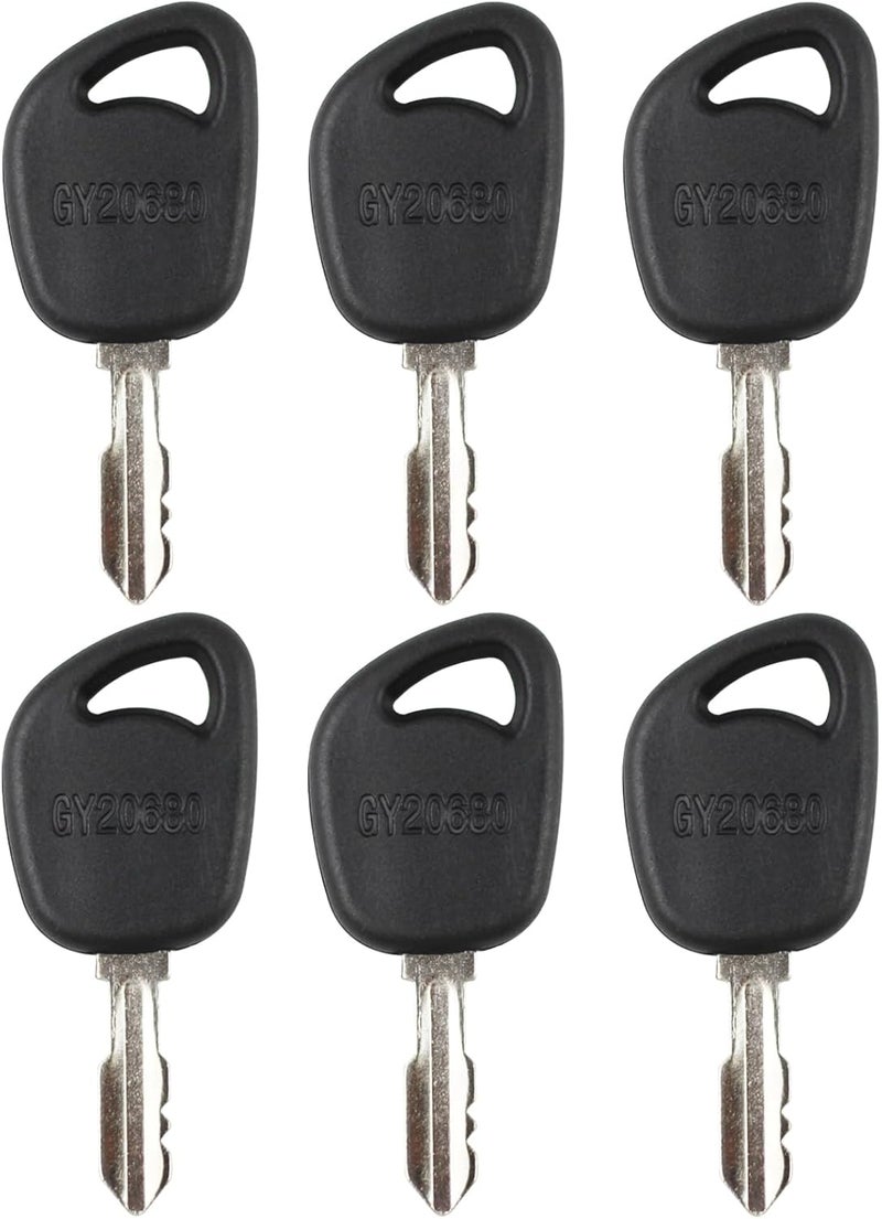 gradora 6PCS Lawn Mower Ignition Keys GY20680 Replacement for Jo-hn Deere 1026R 2025R 2026R LA LT SST X Series 1026R L100 L108 L111 L118 L130 LA125 LA130 LA135 LT150 LT155 D110 - Image 1